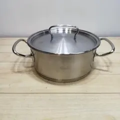 Fissler キャセロール 18cm 1L ステンレス両手鍋 強化ガラス蓋付き