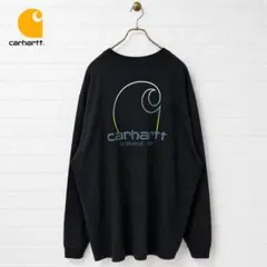 美品 carhartt ブラック XL ルーズフィット 長袖カットソ R1125のサムネイル