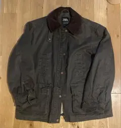 ZARA/コーデュロイ襟付きジャケット