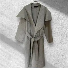 ZARA WOMAN ザラウーマン 女優襟 ロングガウン 紐付き ローブスタイル