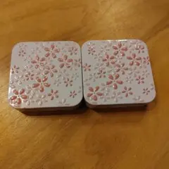 KALDI さくらミニ缶 ホワイト 2個セット