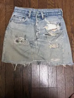 Levis ５０１66後期カスタムデニムスカート赤耳