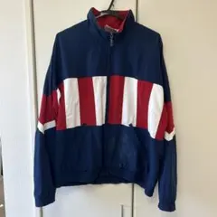 90sアディダスadidasトラックジャケット刺繍ロゴ銀タグ万国旗M難あり