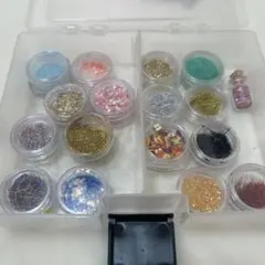 レジン用グリッター　封入パーツ　まとめ売りセット 17種類