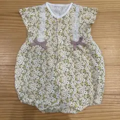 アプレレクール　花柄ロンパース