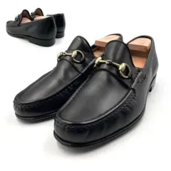 《超美品》GUCCI グッチ ホース ビット ローファー ブラック 41 1/2