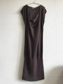 Diane von Furstenberg★シルクコットンのワンピース★焦茶★Sのサムネイル