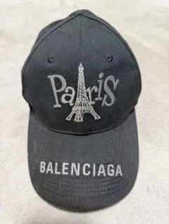 BALENCIAGA エッフェル塔刺繍キャップ ブラック - メルカリ