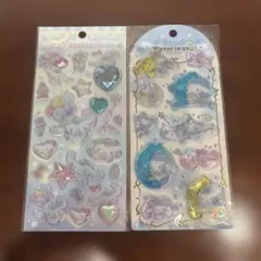 シナモロール ウォーターインシール　キラキララインストーンシール　2シートセット