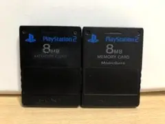 PS2　メモリーカード　ブラック　2枚セット　動作確認済み