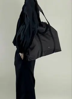 【値下】zattu ザッツ　トートバッグ　ショルダーバッグ2WAY 黒　ナイロンのサムネイル