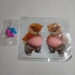 柴犬　お腹ぷにぷに　シール　スクイーズ　お腹　ぽっこり　シリコン　肉球