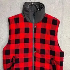 FOREST TRAIL ビンテージ　リバーシブルベスト　古着　L