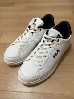 FILA スニーカー FC-4222 28cm WHT/NVY