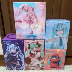 初音ミク フィギュア 5種セット 桜ミク 雪ミク チロルミク ザクぐるみ