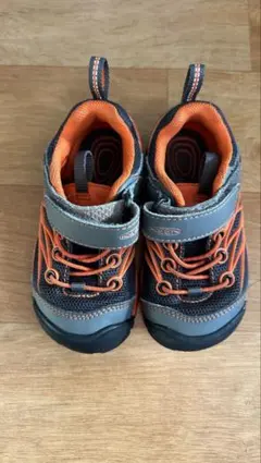 KEEN シューズ グレー/オレンジ