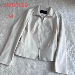UNTITLED　アンタイトル　ジップアップジャケット　ホワイト　2（M)