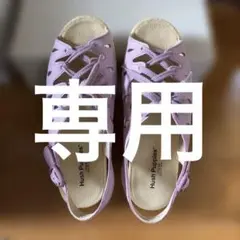Hush Puppies 薄ピンクオープントゥサンダル24.5cm美品ヌメ革のサムネイル