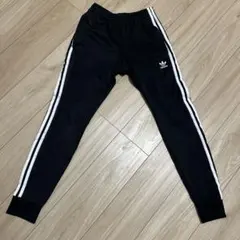 adidas 黒 ジャージパンツ J/S