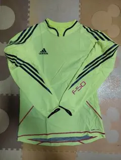 adidas（アディダス）CLIMA WARMランニングジャージ　蛍光イエロー