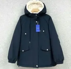 Emmauela・イタリア・ミラノ発 綿混 裏ボア L マウンテンパーカー