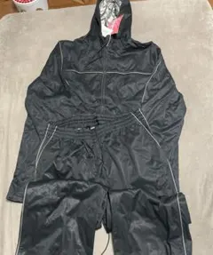 フード付きウィンドブレーカー上下