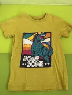 nextネクスト恐竜プリント Tシャツ イエロー　6-7yrs 120くらい