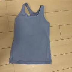 ライトブルー レーサーバック ヨガウェア