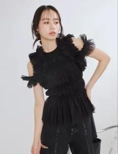 トップス Bibiy. TALLULAH TOP 即日発送】Bibiy TALLULAH TOP トップスブラック 美品 - メルカリ
