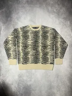 THRILLSスリルズ ZEBRA LOUNGE クルーニット White