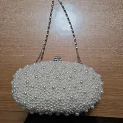 可愛いパールビーズ装飾パーティーバッグ