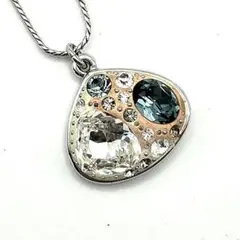 美品✨️スワロフスキー 貝殻 ドロップ ネックレス ペンダント ビジュー マルチのサムネイル