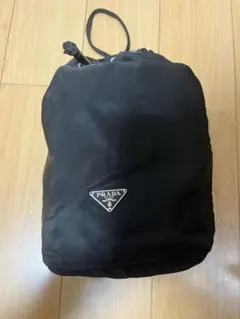 PRADA 巾着 ポーチ ナイロン ブラックのサムネイル