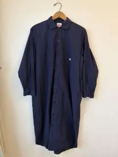 DANTON ネイビー シャツワンピース