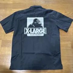 X-LARGE ゴリラロゴ 刺繍 ワークシャツ ブラックのサムネイル