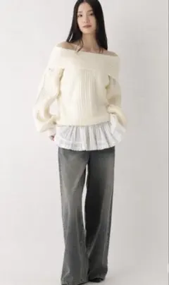 レイヤードフリルミニスカート　新品