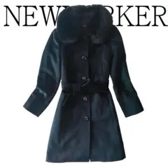 【アンゴラ昆！】ニューヨーカー 最高級ブルーフォックスファー コート