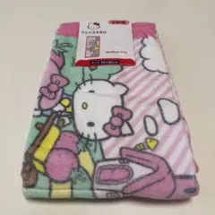 Hello Kitty フェイスタオル 2枚組 34×80cm