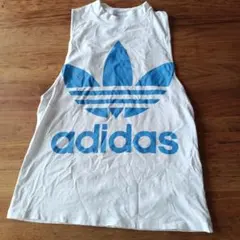 adidas ロゴタンクトップ ホワイト