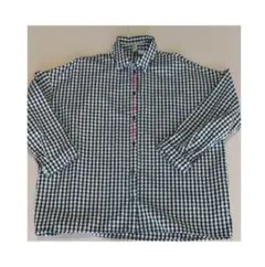 H&M ＊ 刺繍 ギンガムチェック 黒×白 ブラウス 36