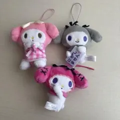 マイメロディ ぬいぐるみ ストラップ付き