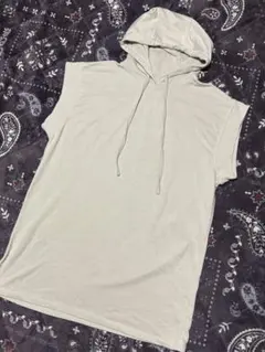 ✨美品✨　ZARA/ザラ　フード付きパーカー　ロング丈　ノースリーブ