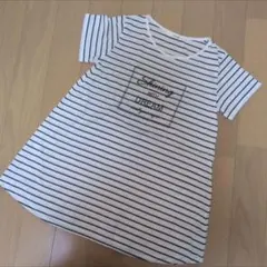 SHOO-LA-RUE ㈱ワールド　ストライプ 半袖Tシャツのサムネイル