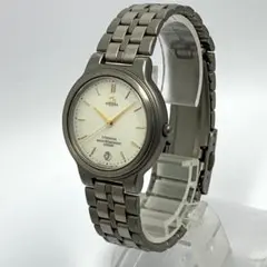 稼働品 CITIZEN 腕時計 シチズン アテッサ チタン デイト QZ式 人気