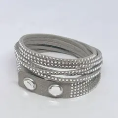 SWAROVSKI スワロフスキー ラインストーンブレスレット グレー系