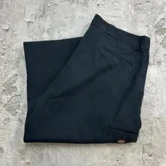 メ*ム様 ディッキーズ　ダブルニー　ワークパンツ　ボトムス　古着　ブラック　W3