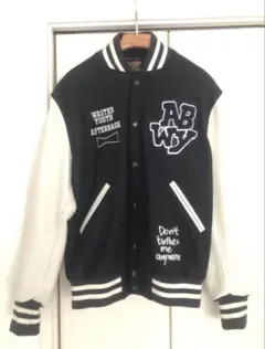 ジャケット・アウター Wasted Youth Afterbase VARSITY JACKET XL AFTERBASE X WASTED YOUTH VARSITY JACKET - Black Dots