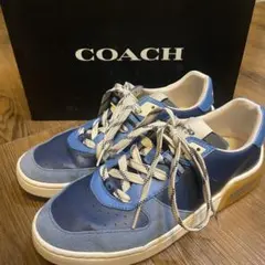 美品✨ GUCCI グッチ デッキシューズ ブルー 25cm スニーカー - メルカリ