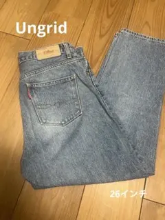 Ungridハイウエストスリムテーパードデニム