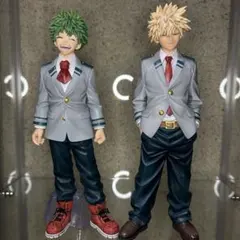 ヒロアカ　一番くじ　紡がれる想い　A賞緑谷B賞爆豪　制服ver. 2体セット